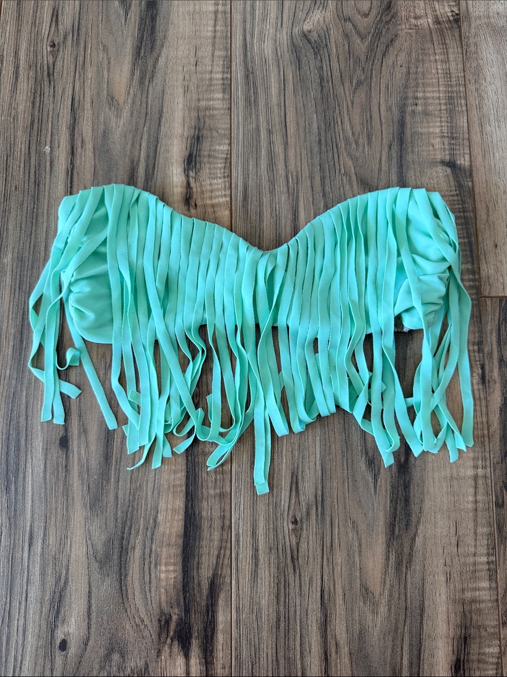 Acacia Fringe Bikini Top - Mint Green